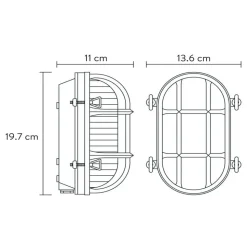 Utendørs vegglampe Dudley, messing