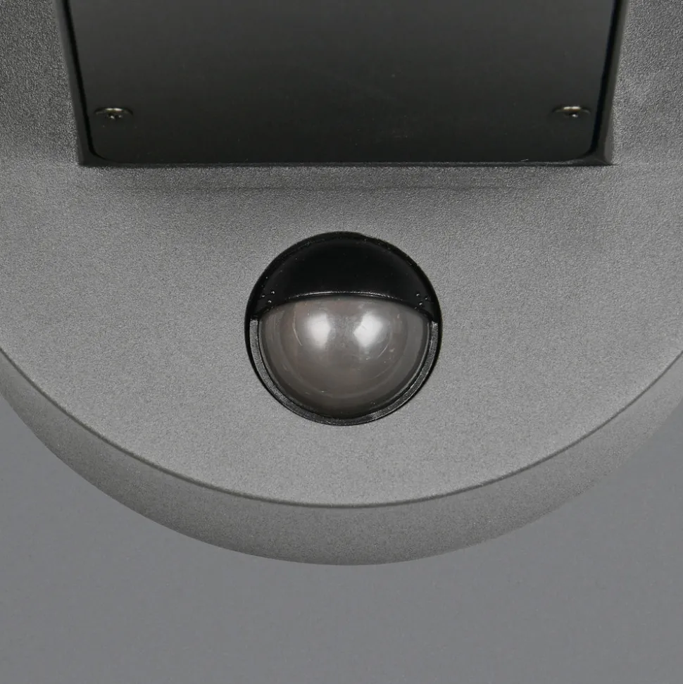 Utendørs vegglampe Fraser Sensor grå/betonlook, aluminium IP54 E27