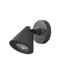 Utendørs vegglampe Kaveri av aluminium, antrasitt