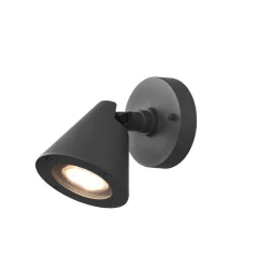 Utendørs vegglampe Kaveri av aluminium, antrasitt