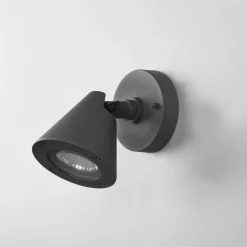 Utendørs vegglampe Kaveri av aluminium, antrasitt