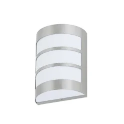 Utendørs vegglampe Kristian med striper, stål