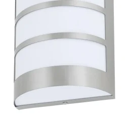 Utendørs vegglampe Kristian med striper, stål