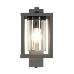 Utendørs vegglampe Lunga med skumringssensor