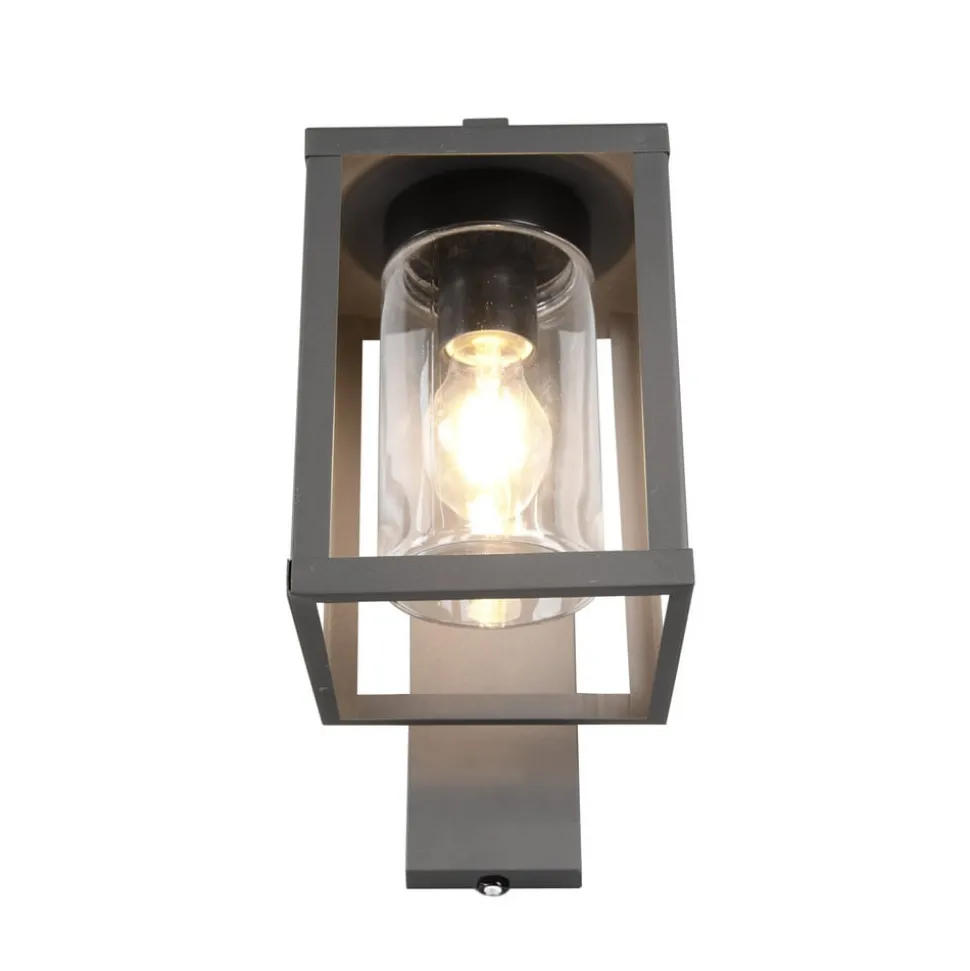 Utendørs vegglampe Lunga med skumringssensor