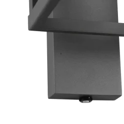 Utendørs vegglampe Lunga med skumringssensor