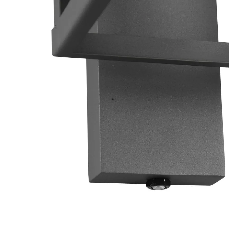 Utendørs vegglampe Lunga med skumringssensor