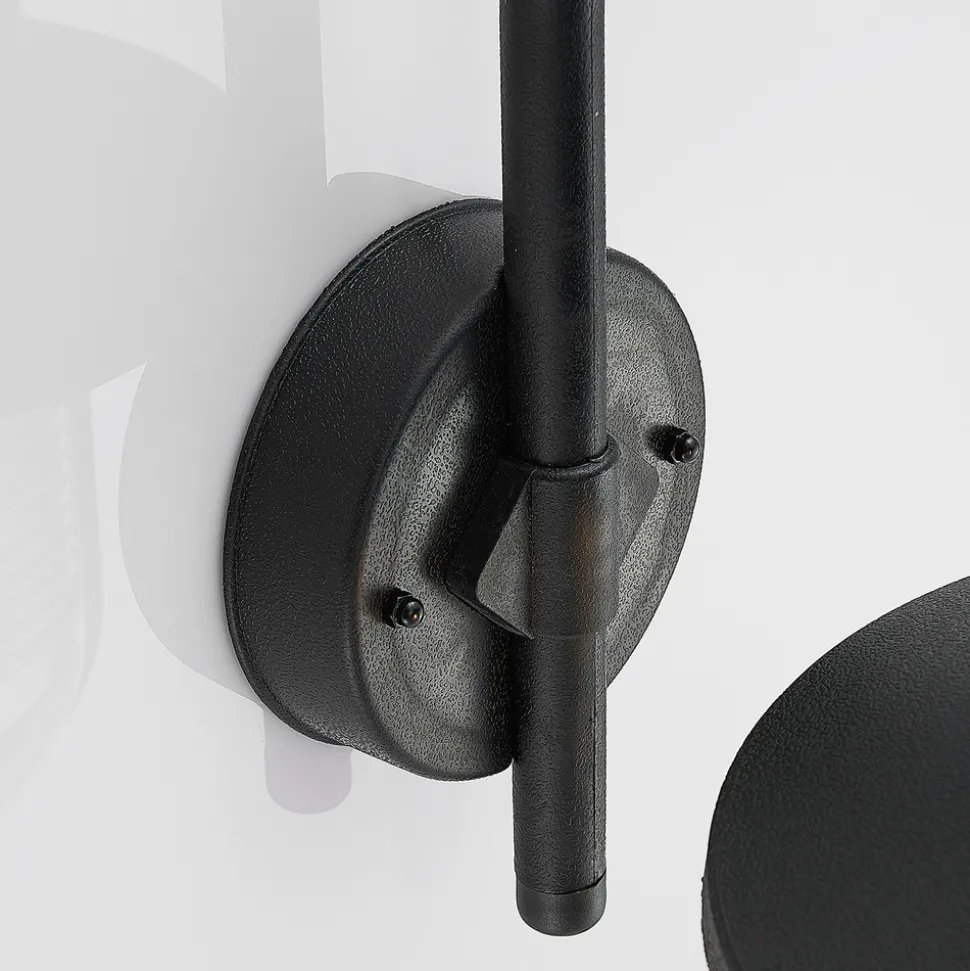 Utendørs vegglampe Naisha, diffusor med riller