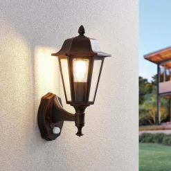 Utendørs vegglampe Noor med bevegelsessensor