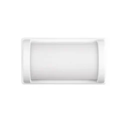 Utendørs vegglampe Puelo av trykkstøpt alu, hvit