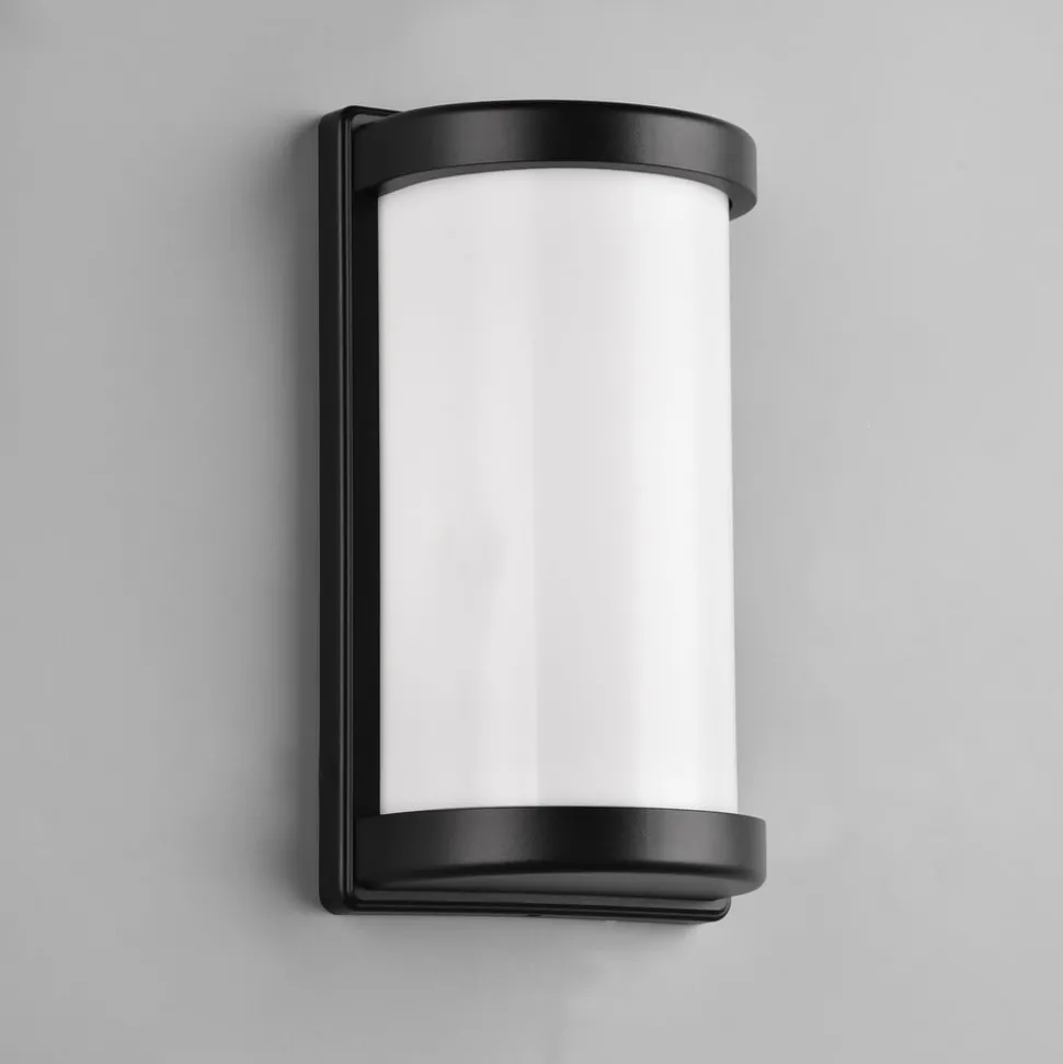 Utendørs vegglampe Puelo, støpt aluminium svart