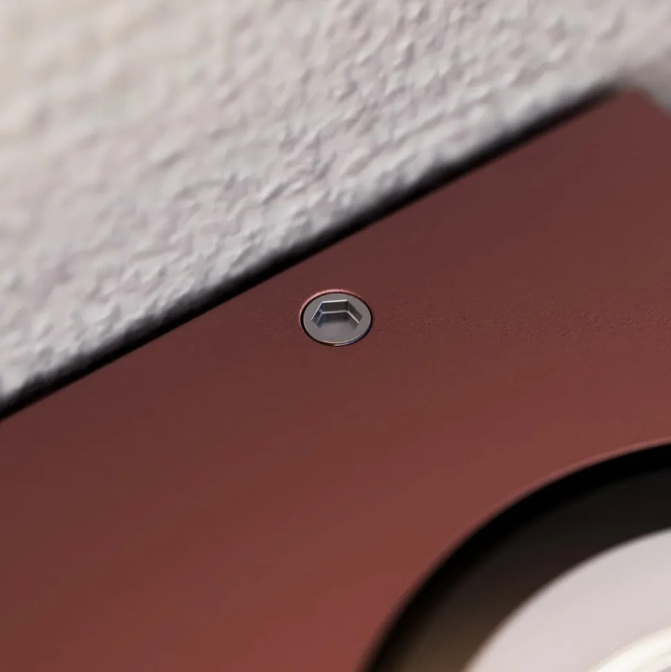 Utendørs vegglampe Tavi, rustbrun, aluminium, opp/ned