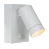 Utendørs veggspotlight Taylor Sensor, 1 lyskilde, hvit