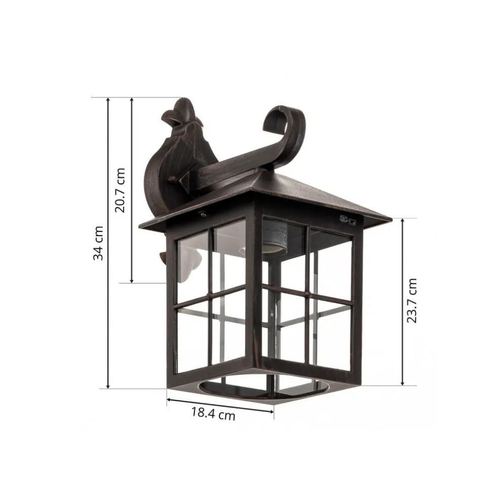 Utevegglampe Ida med 1 lys