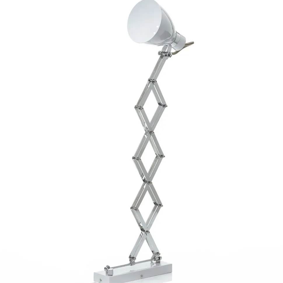 Uttrekkbar vegglampe Kordian i metall, hvit