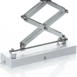 Uttrekkbar vegglampe Kordian i metall, hvit