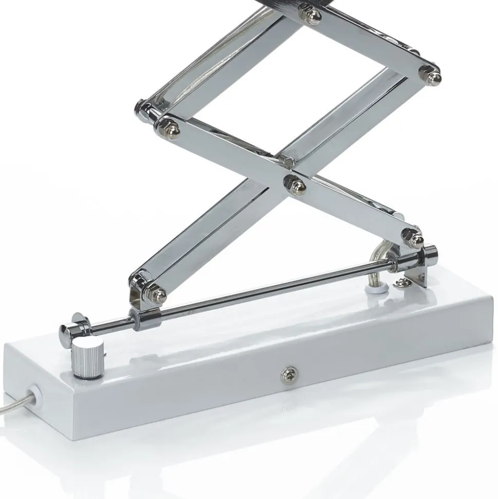 Uttrekkbar vegglampe Kordian i metall, hvit