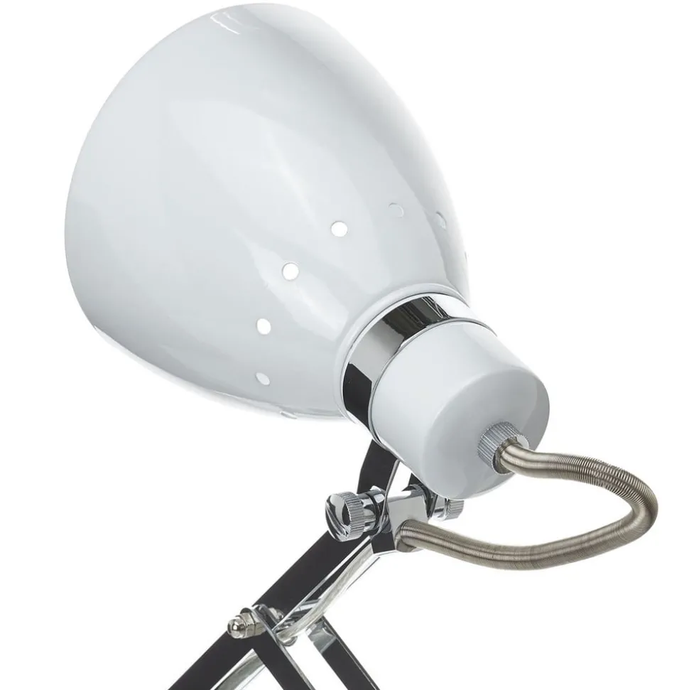 Uttrekkbar vegglampe Kordian i metall, hvit