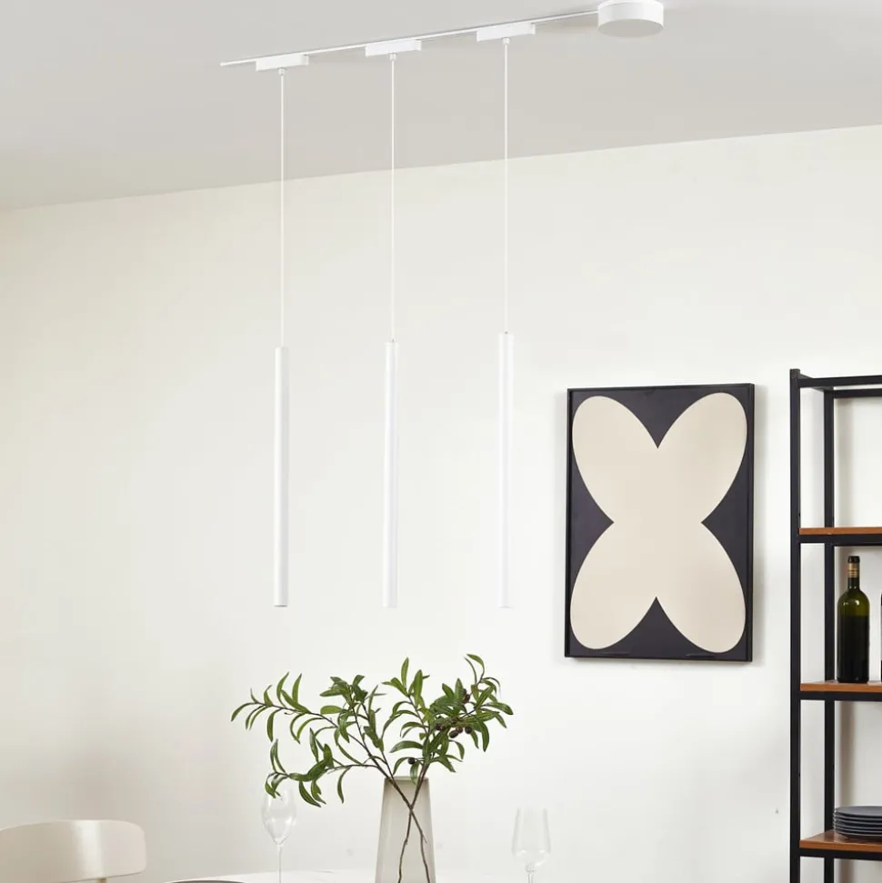 48V Lumaro skinnesystem, pendel, rørpære, 3 lyskilder, hvit, CCT