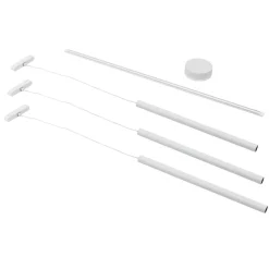 48V Lumaro skinnesystem, pendel, rørpære, 3 lyskilder, hvit, CCT