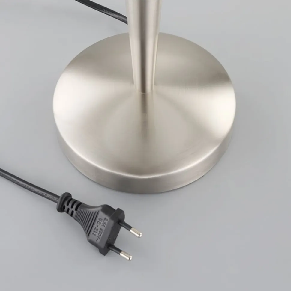 Vakker bordlampe Viola, nikkel matt