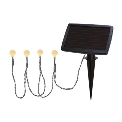 Varmhvit lysende LED solcelle lyslenken Globini