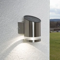 Vegghengt solcellelampe Salma med LED-lys