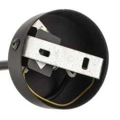 Vegglampe Cubus, svart/røykgrå, glass, 30 cm høy, E27