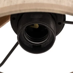 Vegglampe Deva Nature, tekstil, tre