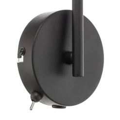 Vegglampe Diallo uten skjerm matt svart