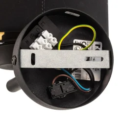 Vegglampe Hilton, svart/gull