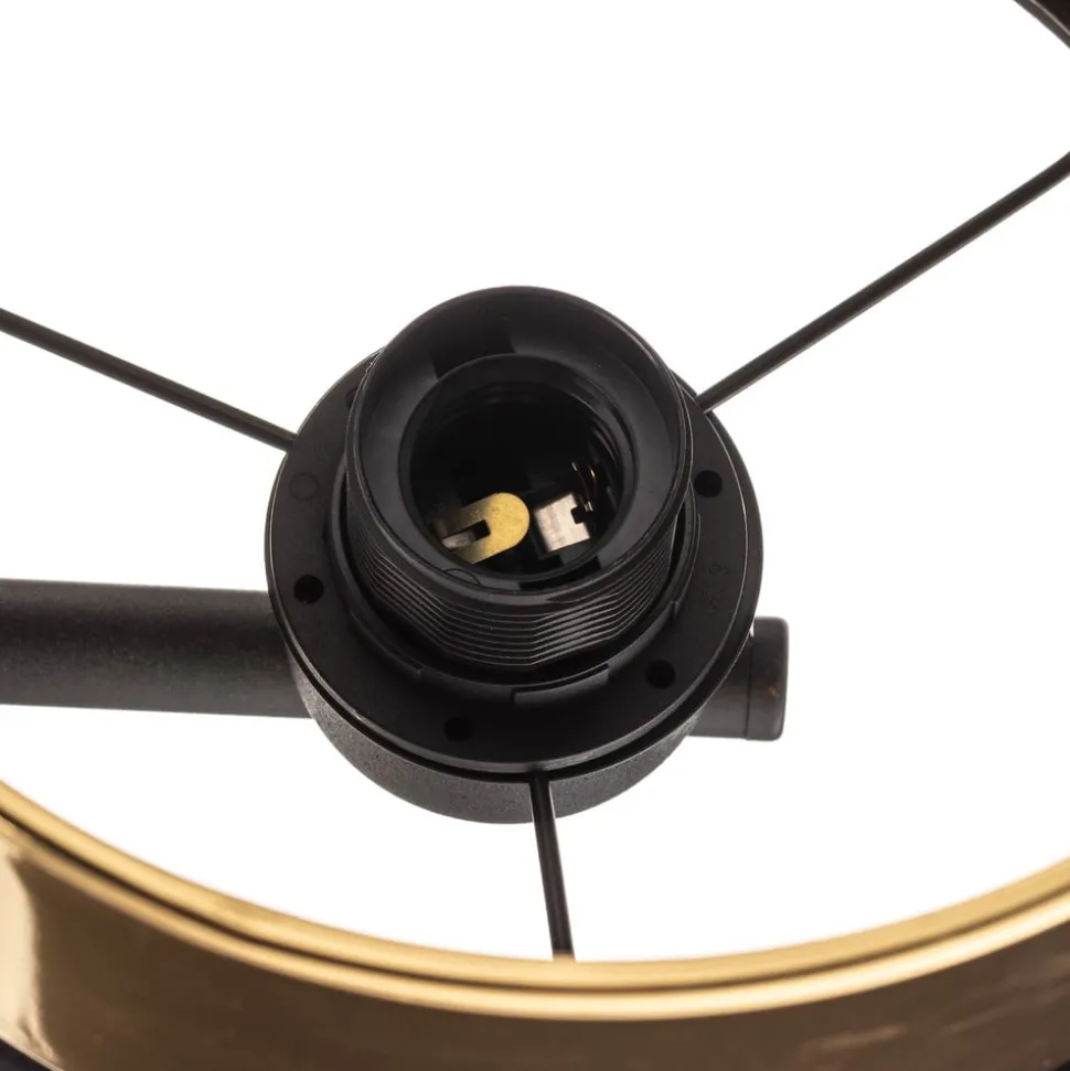 Vegglampe Hilton, svart/gull