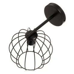 Vegglampe Madam, svart, med burskjerm