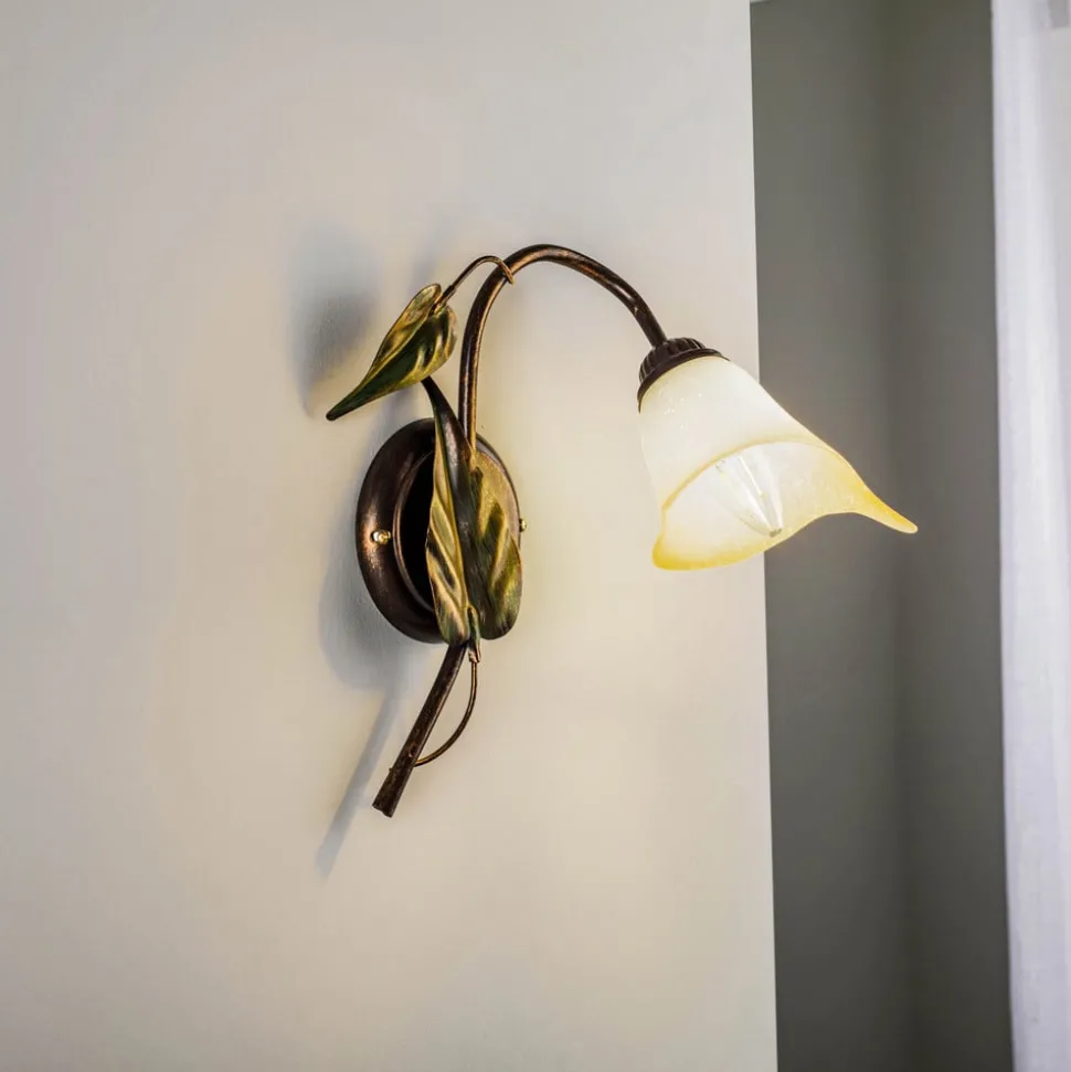 Vegglampe Miranda 1 lyskilde, bronse