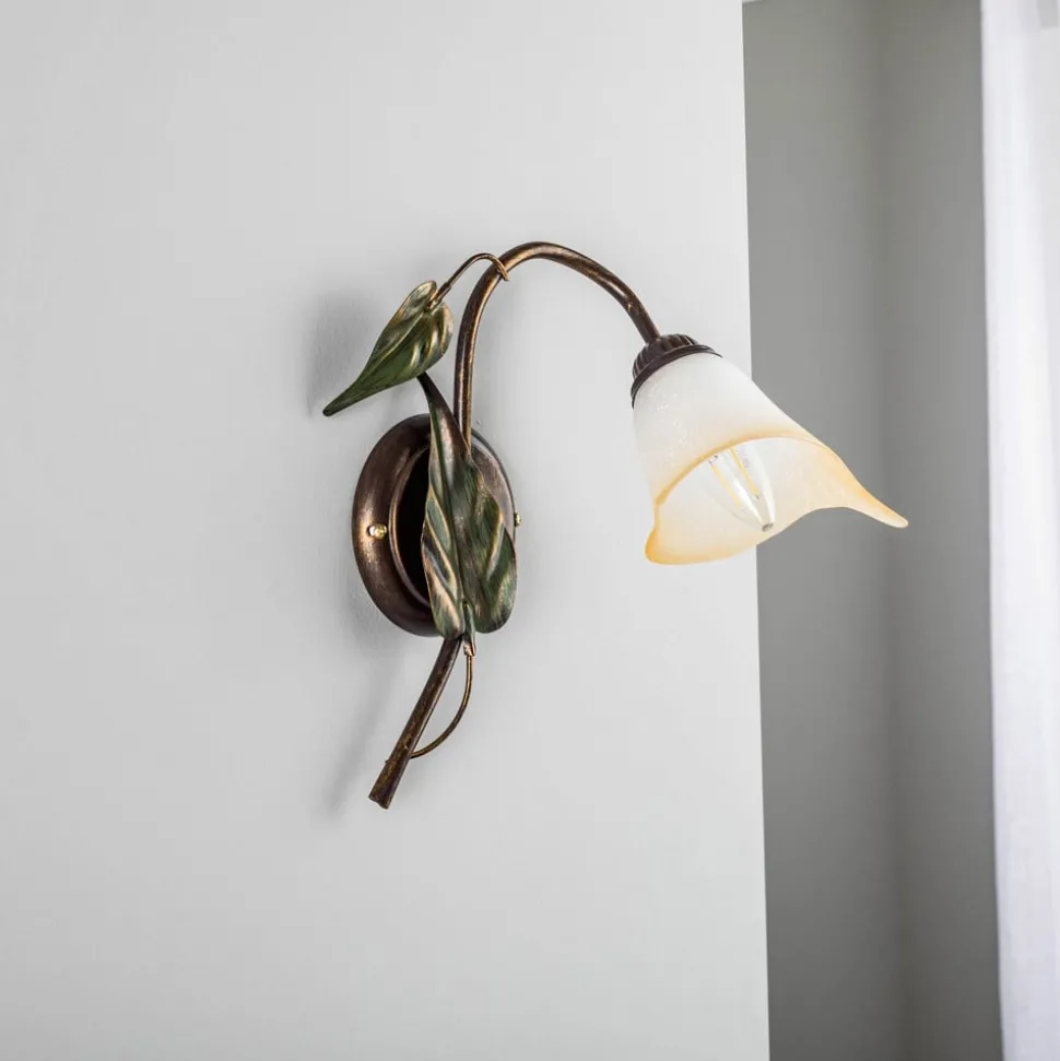 Vegglampe Miranda 1 lyskilde, bronse