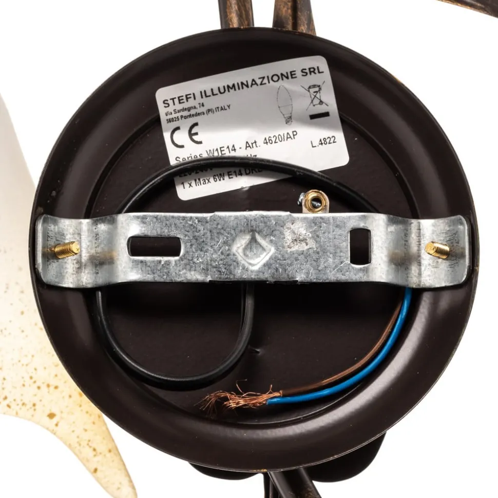 Vegglampe Miranda 1 lyskilde, bronse