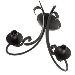 Vegglampe Pompei, 2 lyskilder, svart