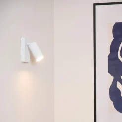 Veggspot Clubs, 1 lyskilde, hvit