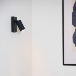 Veggspot Clubs, 1 lyskilde, svart