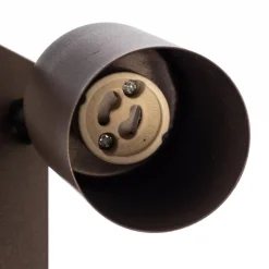 Veggspot Top, justerbar, bryter, brun, 1 lyskilde