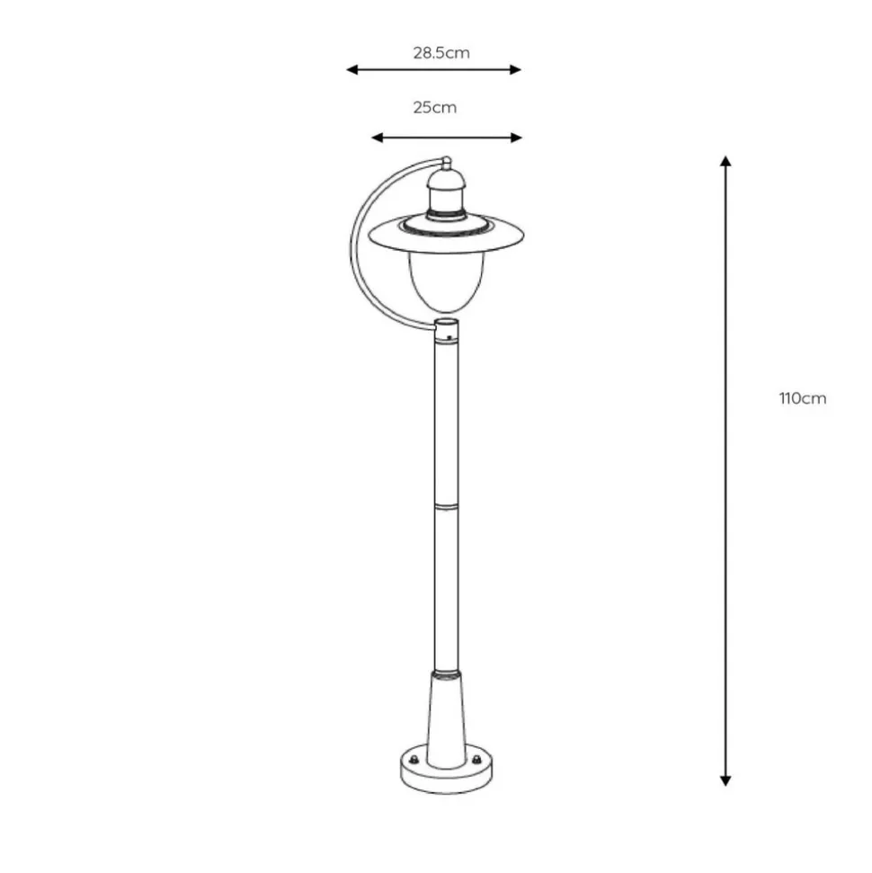 Veilampe Aruba, rustbrun