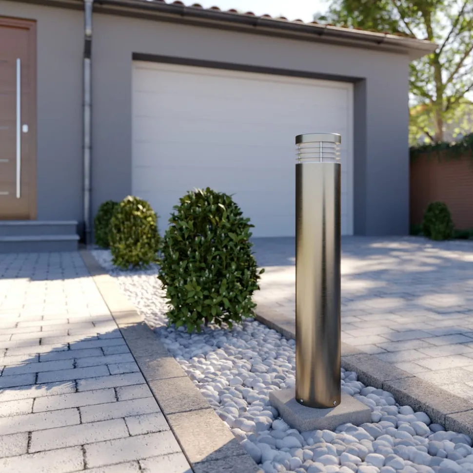 Veilampe Caramia, stål, saltvannsresistent