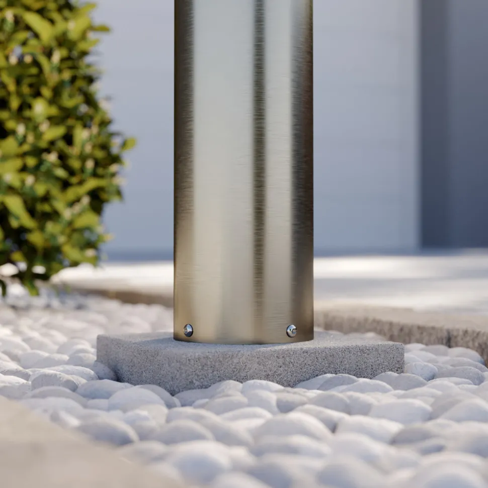 Veilampe Caramia, stål, saltvannsresistent