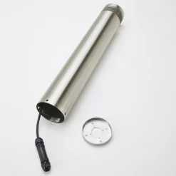 Veilampe Caramia, stål, saltvannsresistent