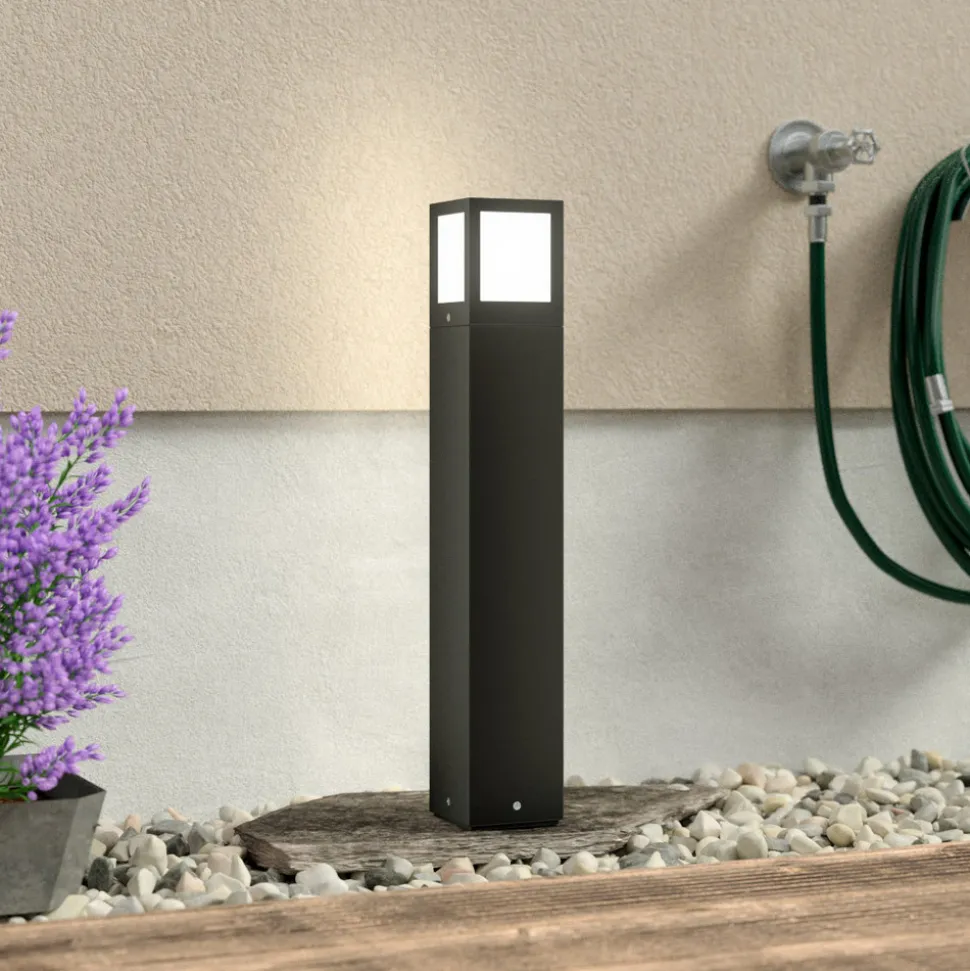 Veilampe Onze med moderne design, i mørkegrått