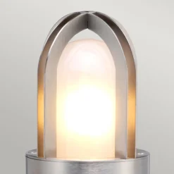 Veilampe Paignton av rustfritt stål, sølv