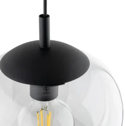 Vibe pendellampe, klart glass, Ø 20 cm