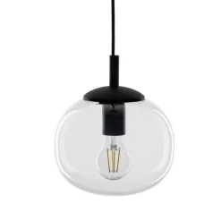 Vibe pendellampe, klart glass, Ø 20 cm