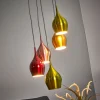 Vibrant - hengelampe med fargete skjermer 5-l.