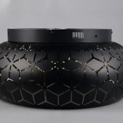 Vifte Bidar, svart/gull, lys, fjernkontroll, stillegående